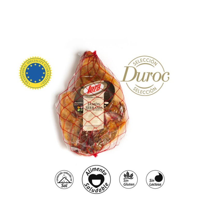 1/2 Centro Jamón Serrano Gran Reserva Corte V Raza Duroc Loza