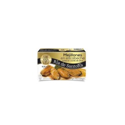 Mejillones en escabeche 6/8 Serie Oro Ría de Santoña 125g