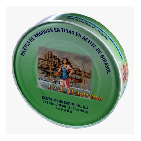 Filetes de anchoa en aceite girasol La Castreña RR 550